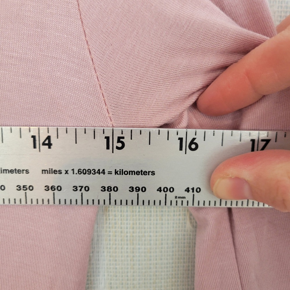 NEW PinkBlush Pink Long Sleeve Photoshoot Maternity Gown/Dress Pink Size Small‎ - Picture 7 of 11